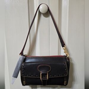 NEW Dooney Florentine Pocket Wristlet Clutch - Color: Brown T'moro
